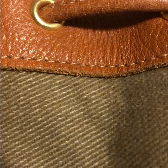 Leather and cotton bag - Picture 8 of 15